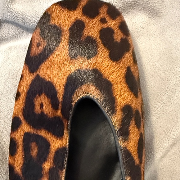 Reformation Leopard Print Calf Hair Flats - Picture 3 of 4
